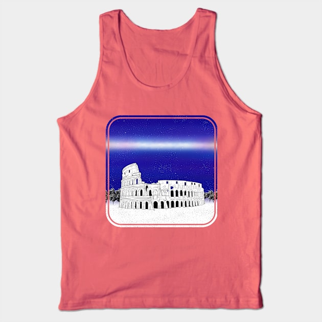 Colosseum black and white illustration Tank Top by mailboxdisco